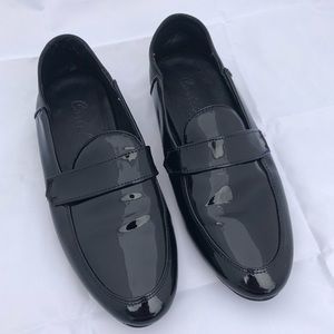 CARTEL Black Patent Leather Loafers Size 9